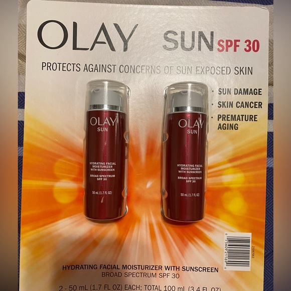 OLAY Other - Olay Sun Hydrating 3-in-1 Facial Moisturizer with SPF 30, 1.7 oz., 2 pk.
